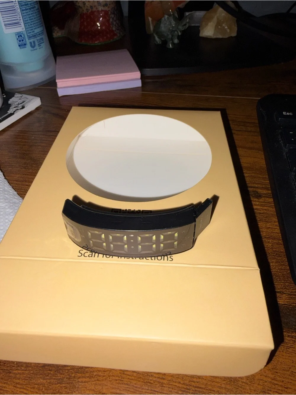 Alarm Band - Black Wristband with Silent Vibration Alerts